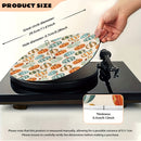 Tapete de música de disco de 12 pulgadas con patrón de calabaza de Acción de Gracias - Vinilo negro, 3 mm de grosor, antiestático, reducción de ruido y polvo, ideal para DJs, karaoke y práctica de música en casa, equipo de músicos