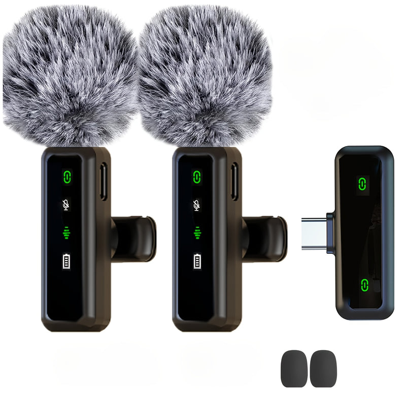 Micrófono inalámbrico con cable K3 (J81) USB, recargable con batería de polímero, con enchufe de 2,5 mm y indicador LED para conferencias de video, podcasting y grabación de voz. Disponible en negro, ideal para cantantes, podcasters y grabación de voz. D