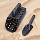 Un juego muy útil para buscar tesoros en la playa: juego de pala y cesta de plástico ABS, adecuado para arena dorada y conchas marinas - herramienta para separar arena al aire libre