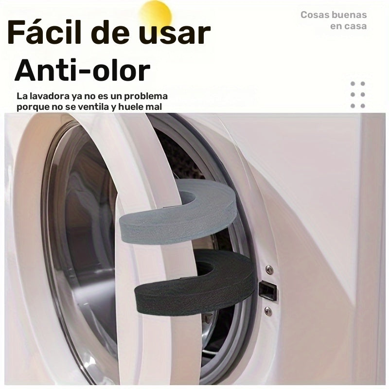 Juego de 2 soportes de ventilación para lavadora, anti-pellizcos y suaves al tacto, tope de puerta de plástico, sin necesidad de pilas