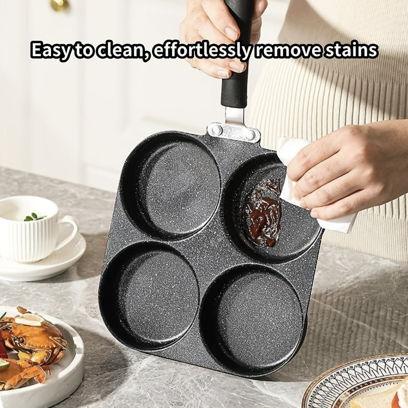 GUANHUANG 1pc Sartén Antiadherente de Hierro Fundido para Huevos, Panqueques y Hamburguesas para Estufas de Gas y Eléctricas, Diseño Multiestufa, Herramienta de Cocina Ideal para el Desayuno, Estilo Moderno Elegante, Sartenes para Cocinar