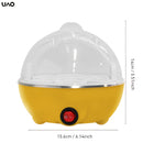 Cocinador de Huevos Mini, Tapón Transparente, Gran Capacidad de Vapor, Olla Multifuncional Automática, Ideal para Desayunos Nutritivos. Puede Hacer Huevos, Fideos al Vapor, etc. Base de Acero Inoxidable de Grado Alimenticio. Accesorio de Cocina Automátic