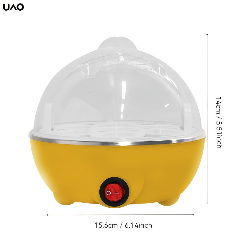 Cocinador de Huevos Mini, Tapón Transparente, Gran Capacidad de Vapor, Olla Multifuncional Automática, Ideal para Desayunos Nutritivos. Puede Hacer Huevos, Fideos al Vapor, etc. Base de Acero Inoxidable de Grado Alimenticio. Accesorio de Cocina Automátic