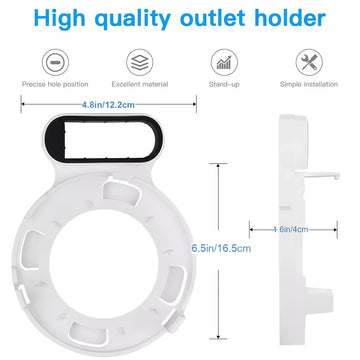 Soporte de pared para enrutador HOLACA para TP-Link Deco M5, P7, material de PC duradero, sin carga, no requiere batería, enrutador no incluido