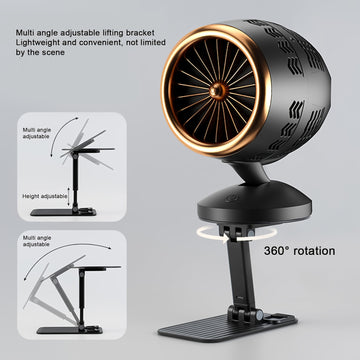 SENBOWE Campana Extractora Portátil - Alimentada por USB, 36V o inferior, no necesita batería, 1 filtro activo de repuesto, soporte de elevación ajustable multiángulo, ideal para parrillas de interior, olla caliente y cocina de RV, ventilación de olla ca