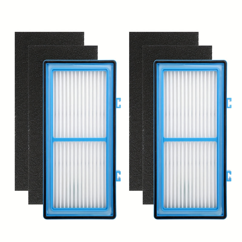 6pcs, 2 Filtros HEPA + 4 Prefiltros De Carbón Para La Serie De Filtros De Aire Total Holmes AER1 Reemplazo De Filtro HAPF30AT Y HAP242-NUC