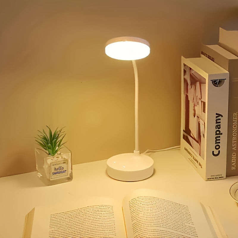 Linterna de Escritorio LED Moderna con Alimentación USB y Protección para los Ojos - 3 Niveles de Brillo Ajustables, Control Táctil, Eficiente en Energía, Perfecta para Leer y Estudiar
