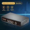 Conmutador Gigabit PoE de 5 puertos, incluye 4 puertos PoE y 1 enlace ascendente, PoE 1000Mbps, IEEE802.3af/at