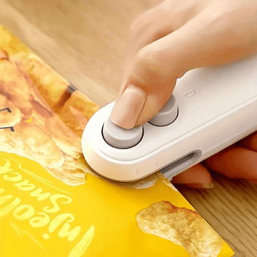 Máquina Selladora de Aperitivos Portátil, Sellador Manual para Bolsas de Plástico, Carga USB, Batería de Litio Recargable de 150mAh, Equipo Pequeño para Servicio de Alimentos en Cocina y Catering. Adecuado para uso en 7 escenarios importantes, escuela, c
