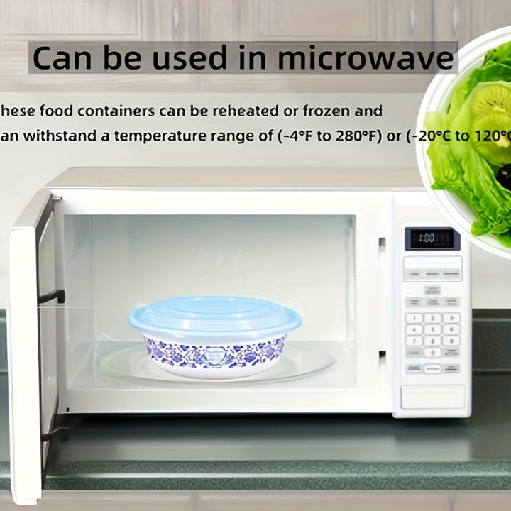 Contenedores de Preparación de Comidas de 22oz Libres de BPA con Tapas - Apto para Microondas y Congelador, Boles de Plástico PP Reutilizables para Ensaladas, Snacks, Almuerzos, Cenas - Perfectos para el Hogar, Restaurante, Fiestas