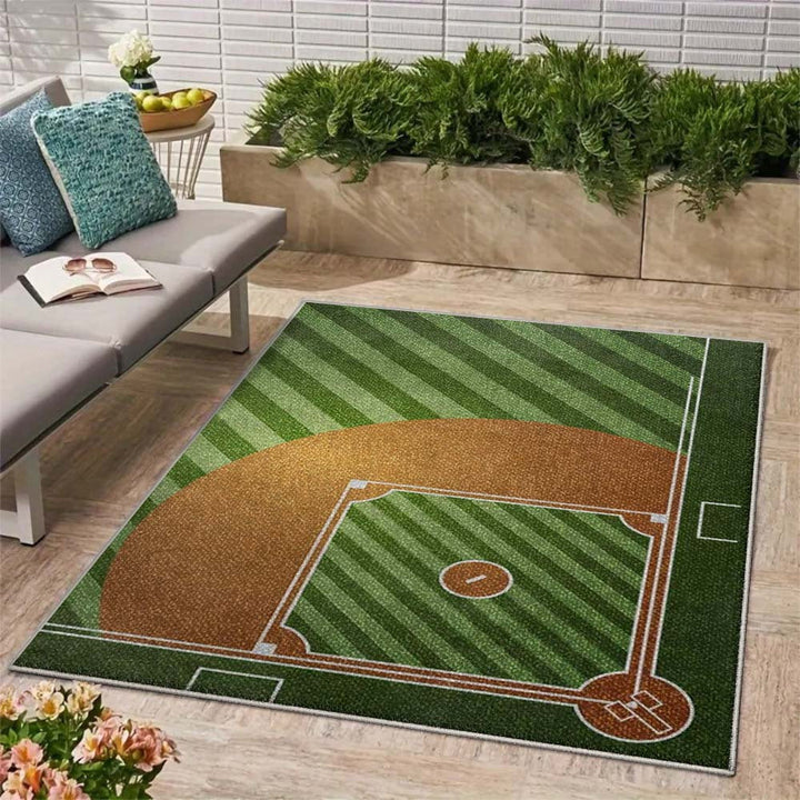 Siete Ciervos Alfombra de Exterior de Lujo - Suave, Antideslizante, Lavable en Máquina, Poliéster, Patrón Floral Gris, Perfecto para Acampar, Patio y Decoración de Cocina, Alfombras de Exterior para Patio