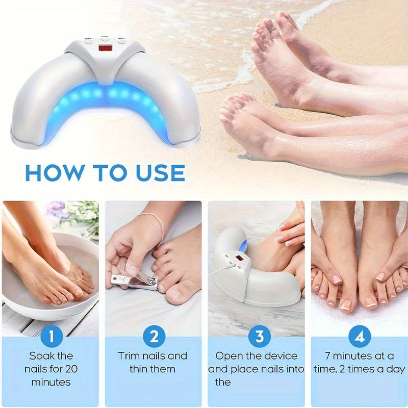 Dispositivo portátil de limpieza de uñas: Carga rápida USB, fácil de usar para manos y pies, perfecto para viajes y camping, regalo ideal para Navidad/Halloween