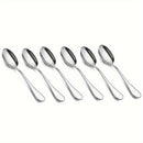 6/12 cucharitas, cucharas para té, cucharitas para café, cucharas de acero inoxidable, cucharas para postres, para hogar, restaurante, cafetería o fiestas, cubiertos