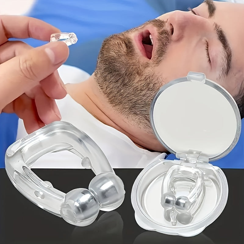 Respiración suave, sueño tranquilo, seguro y saludable, clip nasal universal para hombres y mujeres