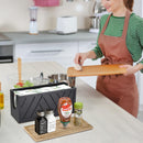 Dispensador de Toallas de Papel de Madera Maciza Montado en la Pared con Tapa - Diseño C/Z/Trifold para Decoración de Cocina y Baño
