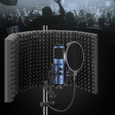 Pantalla de Absorción de Sonido de Espuma de Alta Densidad para Grabación Vocal, Micrófono de Reducción de Ruido con Paneles Acústicos Negros, Compatible con Todos los Micrófonos de Condensador, Equipo de Estudio para Voces Más Claras, Micrófono para Can