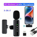 Micrófono inalámbrico de clip 2 en 1 con reducción inteligente de ruido, batería de 60H y carga USB-C de 3.5H, listo para usar en podcasts, transmisiones en vivo, reuniones, vlogging, equipo para videoblogs | Micrófono de clip compacto | Micrófono inalám