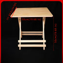 1pc Mesa Plegable Portátil, Madera de Pino Macizo, Escritorio Cuadrado de Madera Dura para Uso en Casa y Oficina, Montaje Fácil, No Necesita Electricidad ni Batería