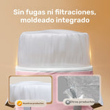 Explor Foot Spa - Cubo Portátil Plegable para Baño de Piernas y Pies con Asas Ergonómicas, Sin Necesidad de Electricidad, No Tóxico & Libre de Formaldehído, Diseño Rosa y Gris para Relajación en Casa o Viajes