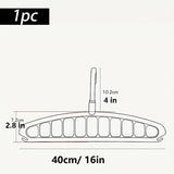 Percha Plegable para Uso Doméstico, Dormitorio de Estudiantes, Multifuncional Mágica con 11 Agujeros para Secar Ropa, Artefacto de Almacenamiento Montado en la Pared, Secado Eficiente de Ropa | Solución de Almacenamiento Moderna | Percha Versátil, Percha