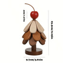 Posavasos de árbol de Navidad de madera, almohadilla creativa resistente al calor en forma de árbol, manteles individuales de madera para cocina y comedor, sin cubierta, sin acolchado, decoración del hogar.
