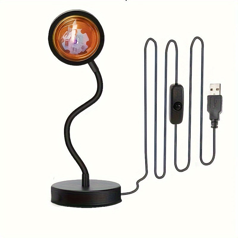 Lámpara LED De Atardecer, Proyector De Luz De Atardecer, Lámpara De Ambiente LED Para Dormitorio, Lámpara De Ambiente Para Decoración De Oficina En Casa