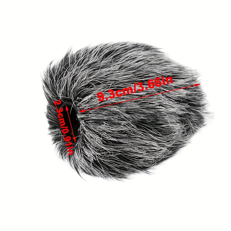 Parasol Esponjoso para Micrófono de Cámara, Filtro Pop para Micrófono de Video, Protector de Viento para Grabación, Podcast, Streaming, Esenciales para Streaming | Parasol de Peluche | Construcción Duradera, Protector de Pantalla de Viento