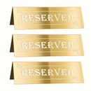 3 piezas, letreros de mesa de acrílico de lujo, resistentes al agua, doble cara, duraderos y fáciles de limpiar, indicadores de asientos para bodas, fiestas, restaurantes y eventos especiales, perfectos para uso en interiores y exteriores