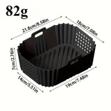 1/2pcs Revestimientos de Silicona para Freidora de Aire Ninja SL401 SL400 Doble Apilamiento XL 2-Cestas Reutilizables de Silicona para Freidora de Aire Antiadherente Bandeja de Horneado para Horno