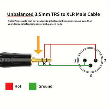 Cable XLR A 3,5 Mm De 3 Pies A 10 Pies - Cable Estéreo Macho TRS De 1/8 A XLR, Macho De 3,5 Mm A XLR Macho De 3 Pines, Cable Adaptador De Audio Auxiliar XLR A Conector Mono De 1/8 Para Mezclador, Computadora Portátil Y Teléfono