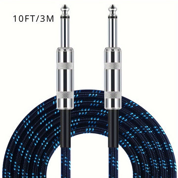 Cable de guitarra, 10 pies/3 m y 20 pies/6 m y 32 pies/10 m Cable de bajo para instrumento eléctrico de escenario Cable AMP Cable recto a recto o a ángulo recto Eid Al-Adha Mubarak