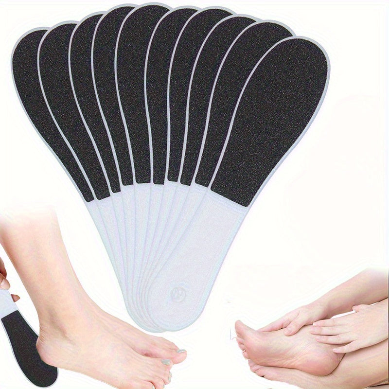 1 pieza de papel de lija de doble cara - Herramienta de pedicura manual portátil para luz muerta beige y eliminación, no necesita electricidad, diseño duradero de plástico para uso doméstico, herramienta de cuidado de pies, mango ergonómico, acabado suav