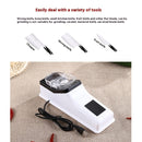 Afilador Eléctrico Compacto con Alimentación USB para Cocina Doméstica - Automático, Portátil para Cuchillos y Tijeras, Cuerpo de ABS Duradero, Seguro y Fácil de Usar con Indicador de Energía Visual