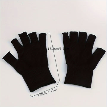 Guantes de luz para uñas - Guantes de cuidado de uñas protectores con protección, sin necesidad de electricidad, para manicura, pedicura, arte de uñas - Compatibles con luces LED y lámparas de uñas - Uso en salones y hogares, herramientas de cuidado de u