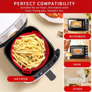 1 pieza de funda de silicona reutilizable para freidor de aire - Antiadherente, apta para alimentos, accesorio versátil para cocinar, compatible con la mayoría de los freidores de aire, ideal para no necesitar energía, accesorios para freidor de aire, fu
