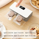 Máquina de sellado portátil compacta con 6 ajustes ajustables, recargable por USB, batería de litio, sellado rápido para bolsas de snacks, a prueba de humedad y olores, ideal para viajes y pícnic, sellador de cocina | Sellador portátil | Dispositivo reca