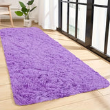 1pc Alfombra para Sala de Estar, Alfombra Suave y Mullida Morada Premium, Alfombra Decorativa de Prestigio para Dormitorio de Invitados, Antideslizante, Fácil Mantenimiento, Amigable con Mascotas