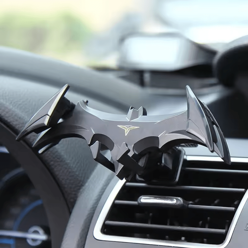 Soporte para Teléfono de Coche Batman de Warner Bros., Soporte en Forma de Murciélago, Compatible con Dispositivos de 10.16-16.51 cm
