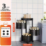 1 pieza de 3/4/5 niveles de carrito de almacenamiento rodante - Estructura de metal duradera con 3-6 cestas de plástico, organizador portátil blanco y negro para cocina, baño, despensa - Unidad de estantería móvil que ahorra espacio, almacenamiento de de