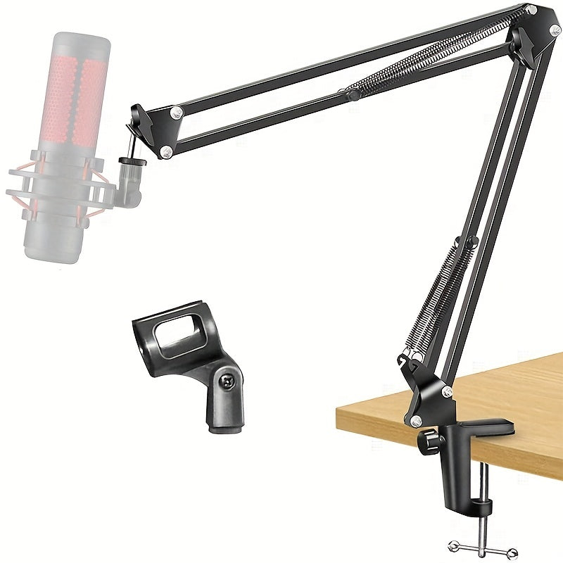 Soporte de micrófono, Soporte de escritorio ajustable para micrófono HyperX Boom Arm Stand para transmisión de grabación, estudio de sonido de voz en off, escenarios, transmisión, canto y estaciones de televisión Eid Al-Adha Mubarak