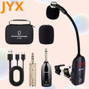 JYX Brand, U-230, Mejor Vendedor, Micrófono sin varillas UHF para Saxofón, Trompeta y Violonchelo, Sistema de Transmisor y Receptor con Carga USB, Distancia de Transmisión de 160 Pies, Incluye Estuche,