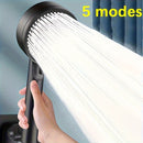1 unidad, Cabezal de ducha multifuncional con 5 modos de alta presión, accesorio de baño ahorrador de agua, ducha de mano ajustable para una mejor experiencia de baño