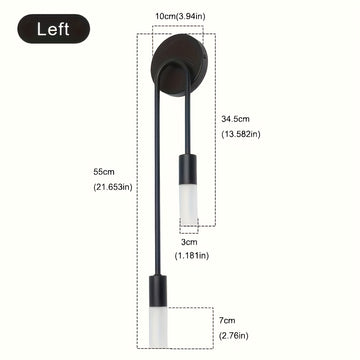 Linterna de pared moderna y elegante - Portalámparas G9, sin bombilla incluida, para dormitorio, escalera, balcón, pasillo o decoración de hotel u oficina