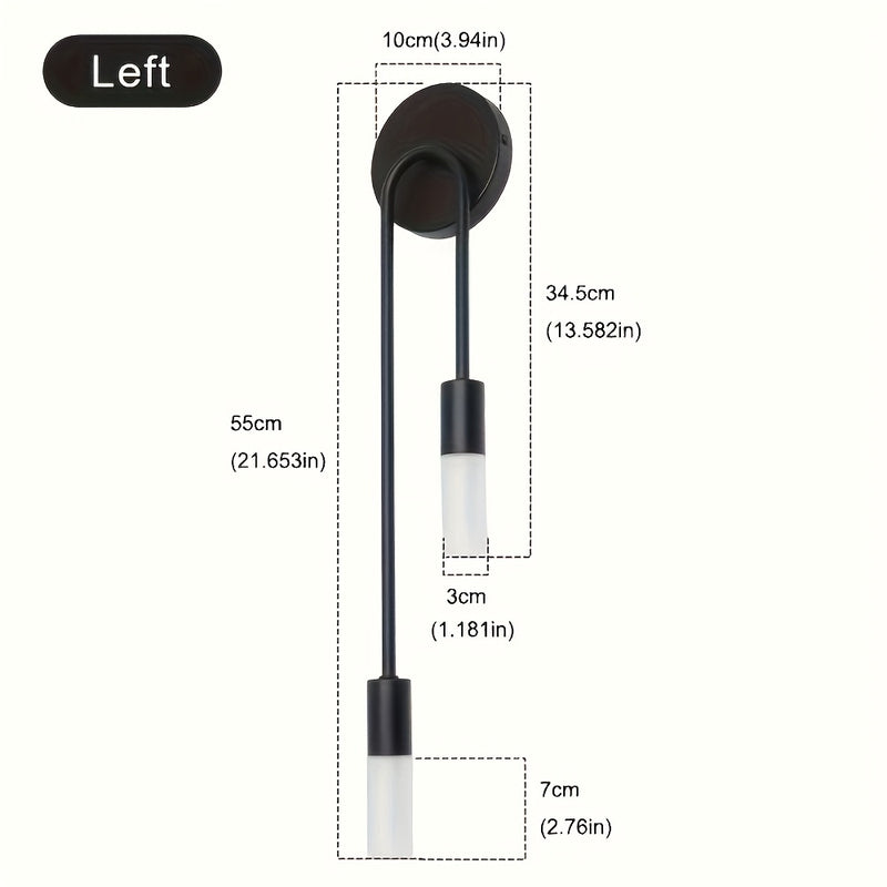 Linterna de pared moderna y elegante - Portalámparas G9, sin bombilla incluida, para dormitorio, escalera, balcón, pasillo o decoración de hotel u oficina