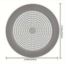 1 Pieza, Tapa De Desagüe De Acero Inoxidable, Colector De Pelo Con Forma Redonda Con Borde De Silicona, Para Bañera, Fregadero, Baño, Cocina