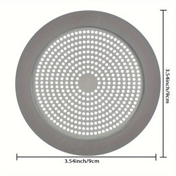 1 Pieza, Tapa De Desagüe De Acero Inoxidable, Colector De Pelo Con Forma Redonda Con Borde De Silicona, Para Bañera, Fregadero, Baño, Cocina