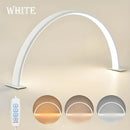 1 Lámpara LED Semircular para Uñas, Alimentación USB, Material de Aluminio, Tres Colores + Regulable Infinito, Ideal para Arte de Uñas, Extensiones de Pestañas y Cuidado con Luz, Instalación en Escritorio