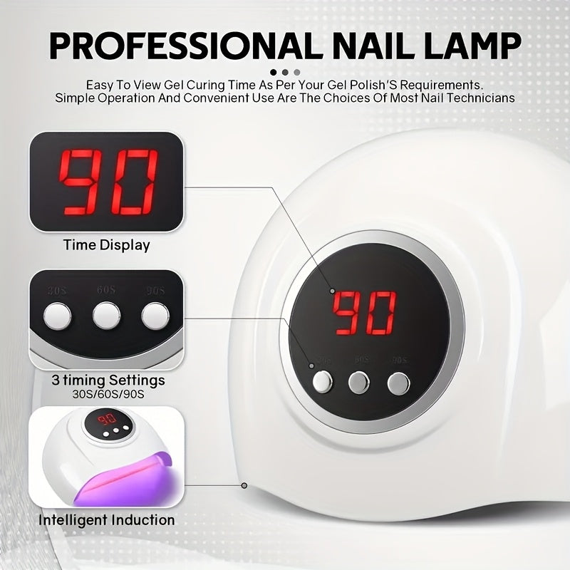 Linterna USB para Uñas con 24 Luces LED de Alta Potencia, Secado Rápido y Experiencia Profesional de Manicura
