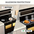 1pc Cubierta de Estufa Premium de Silicona - Resistente al Calor hasta 500°F, Diseño Antideslizante en y Gris para Cocinas Eléctricas/Vidrio, Protector Multiusos y Secador de Utensilios, Prevención de Arañazos/Datos, Accesorio Elegante para Cocina, Durad