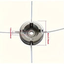 Conjunto de 21 piezas con 1 cabezal de corte de aluminio y 20 cables de acero de repuesto, incluyendo cubierta protectora profesional de aleación de aluminio y cabeza de hierba con cuerda de acero, muy adecuado para uso en jardinería